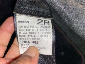 Nissan March K13 2010-2012 RF Seat Belt